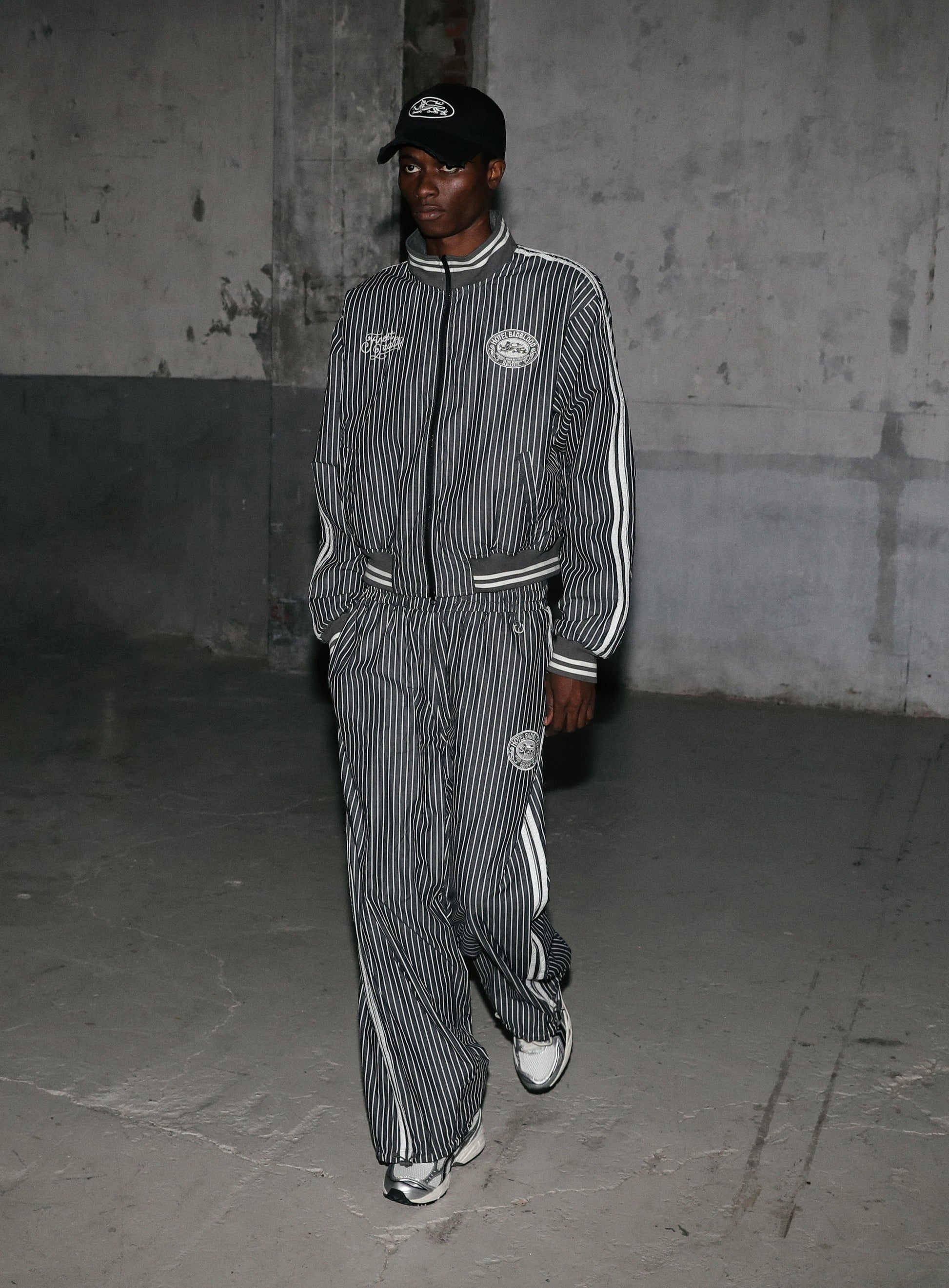 Badblood Reversible Pinstripe Tracksuit Grey