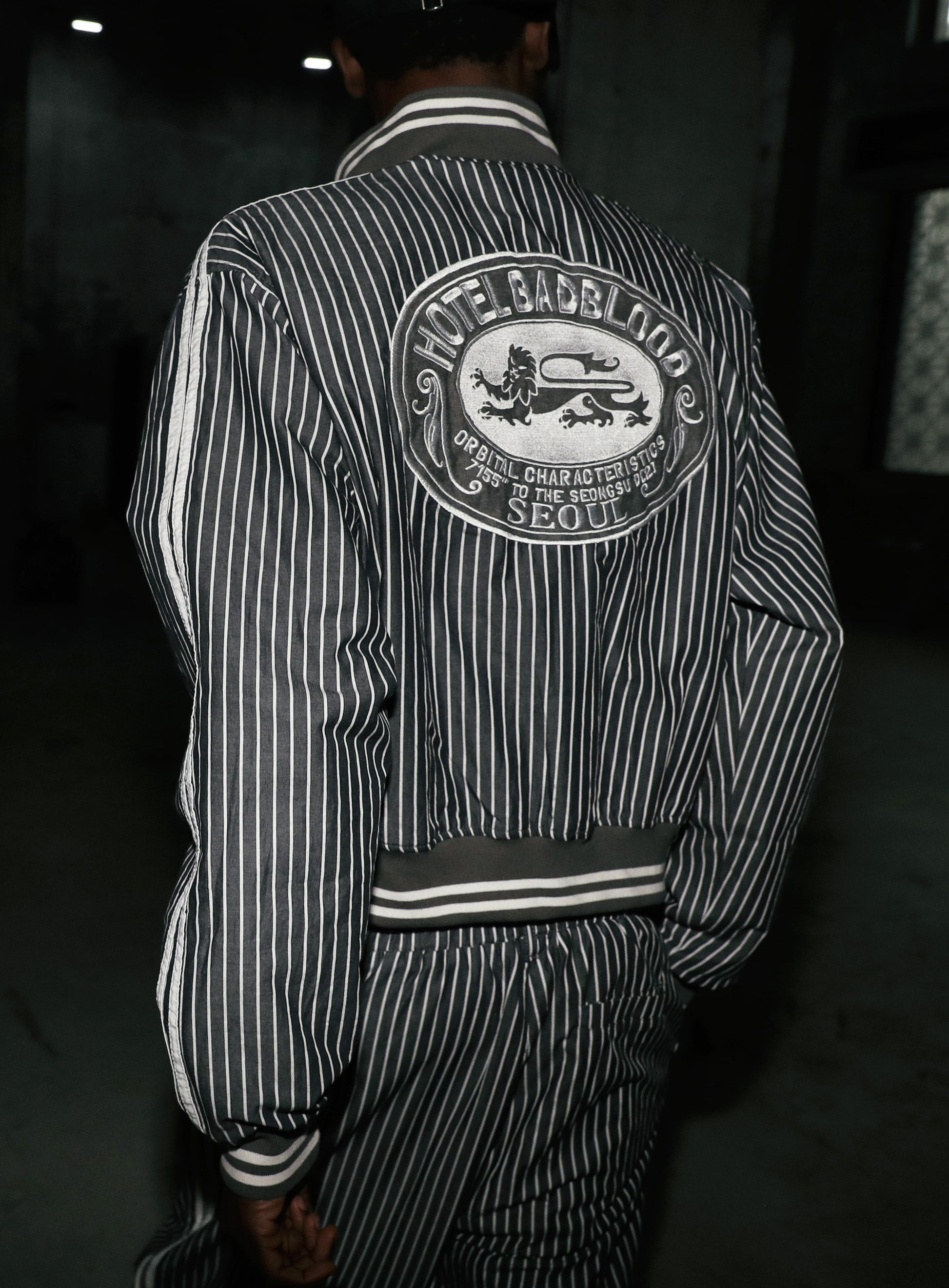 Badblood Reversible Pinstripe Tracksuit Grey