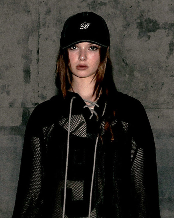 Badblood Washed Classic Mini Logo Ball Cap - Black