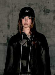 Badblood Washed Classic Mini Logo Ball Cap - Black