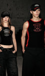Badblood Workshop Shield Print Tank - Black/Red