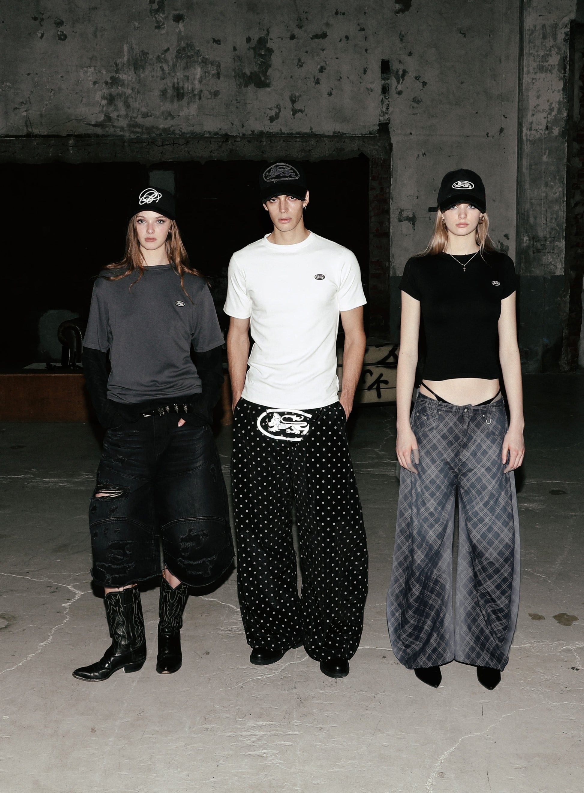 Badblood Convex Denim Long Bermuda Pants - Black