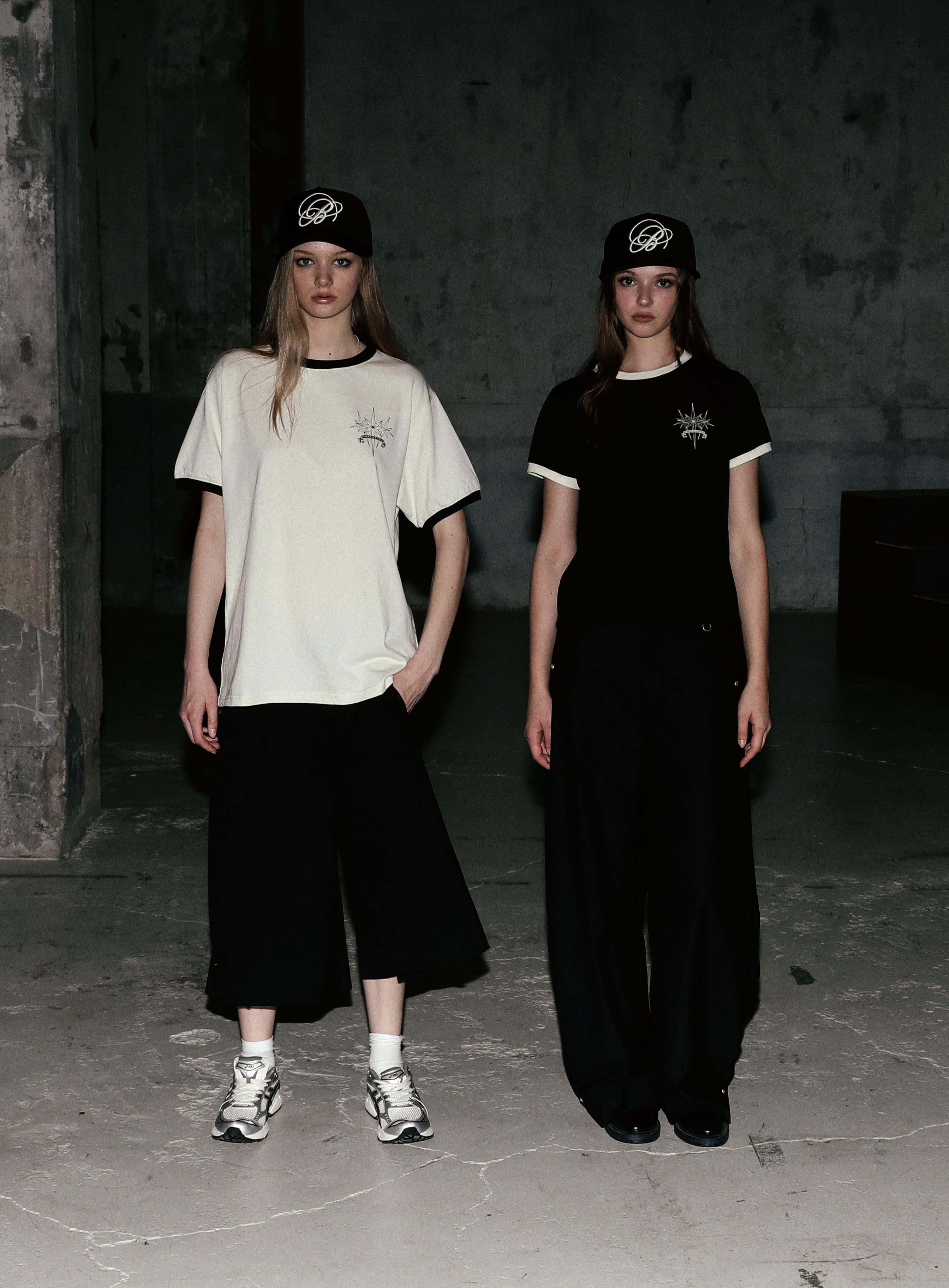 Badblood Cosmo Triple Patch Ringer T-Shirt - Black