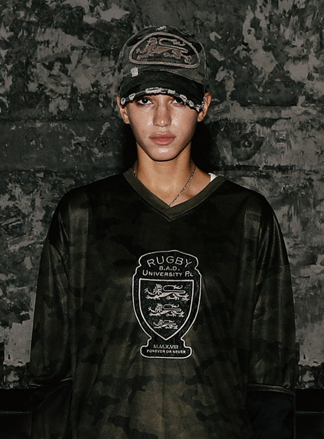 Badblood Mystic Big Patch Ball Cap - Dusty Green Camo