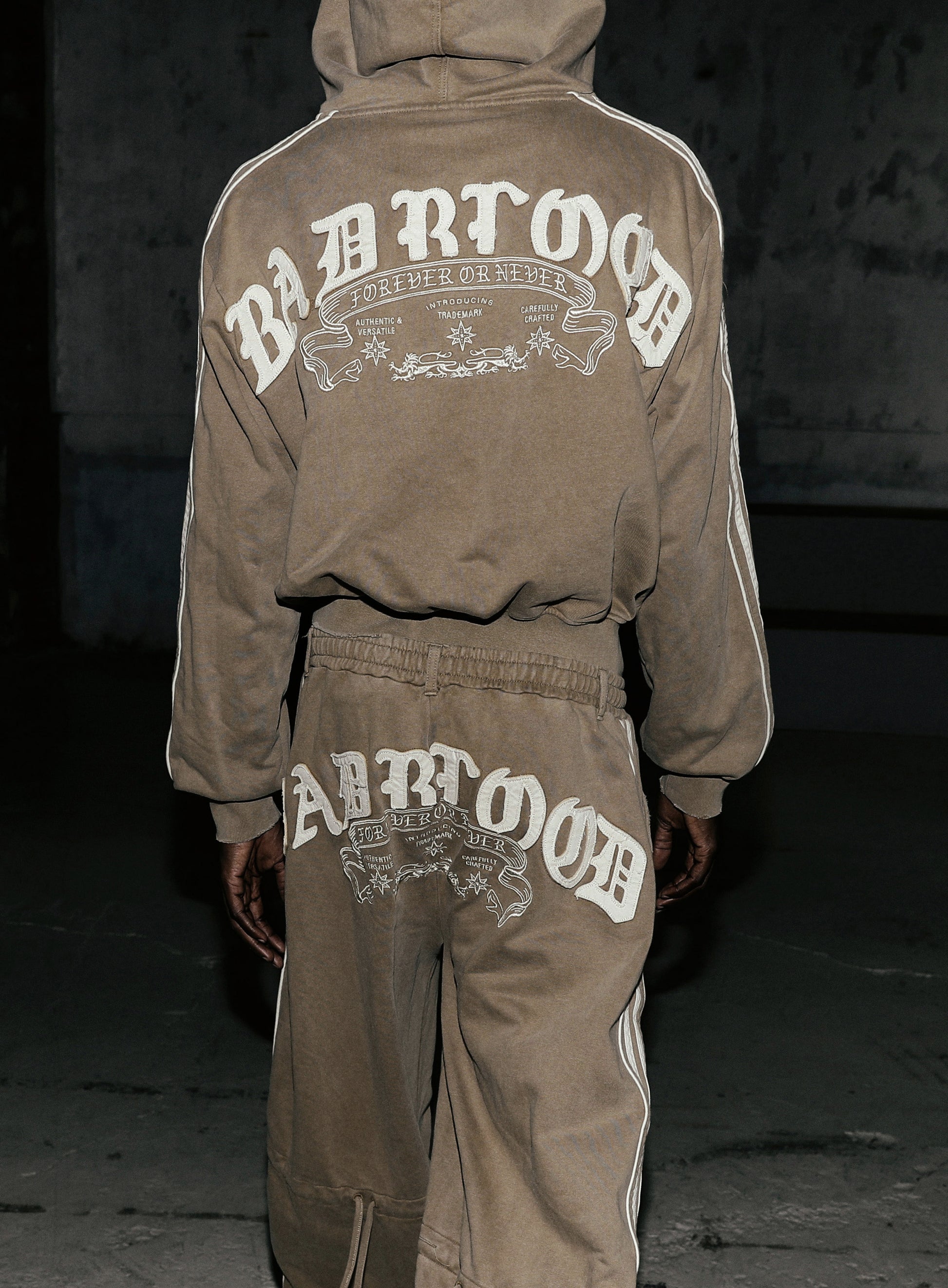 Badblood Billy Washed Hooded Zip-Up Sand