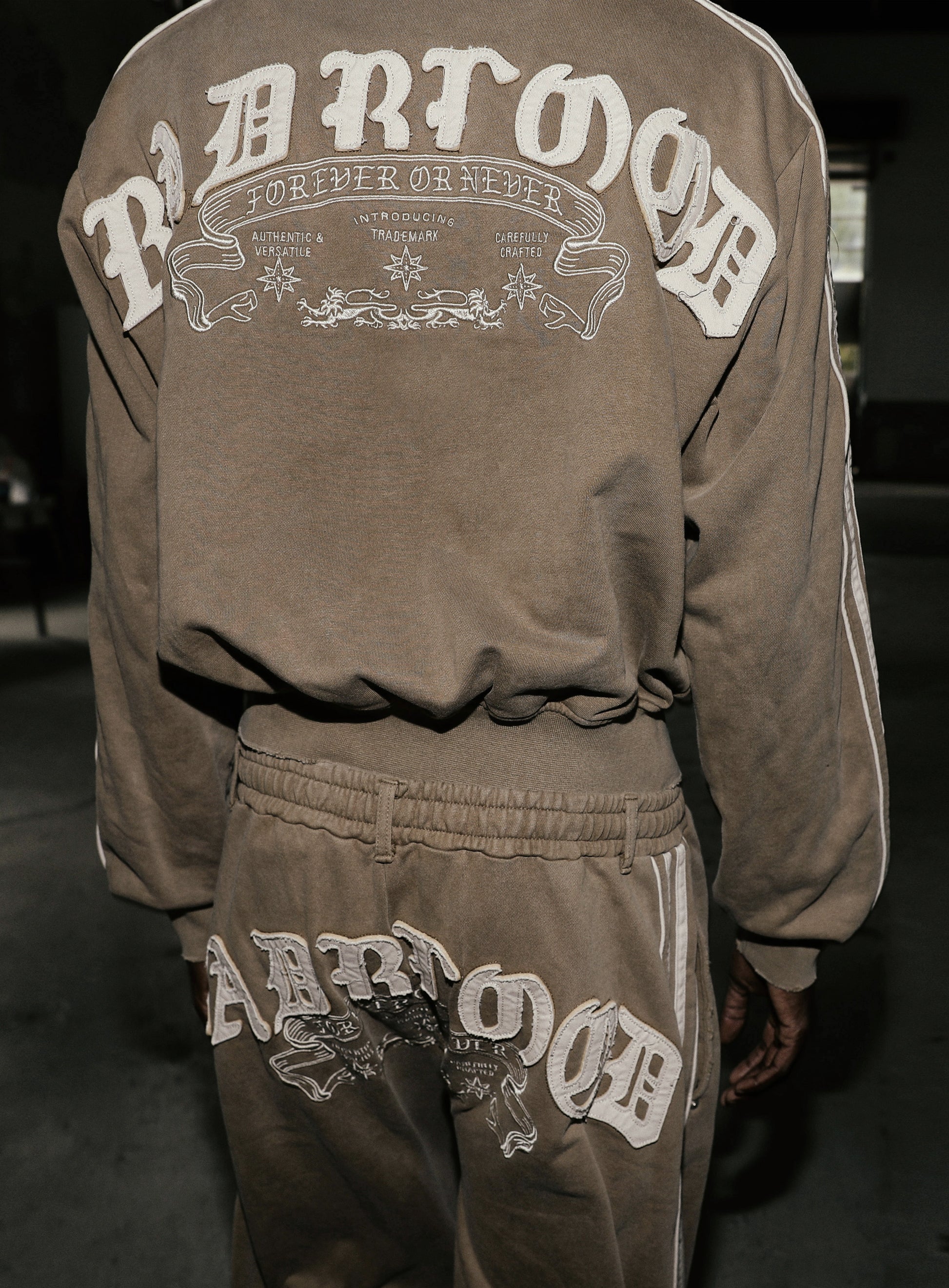 Badblood Billy Washed Hooded Zip-Up Sand