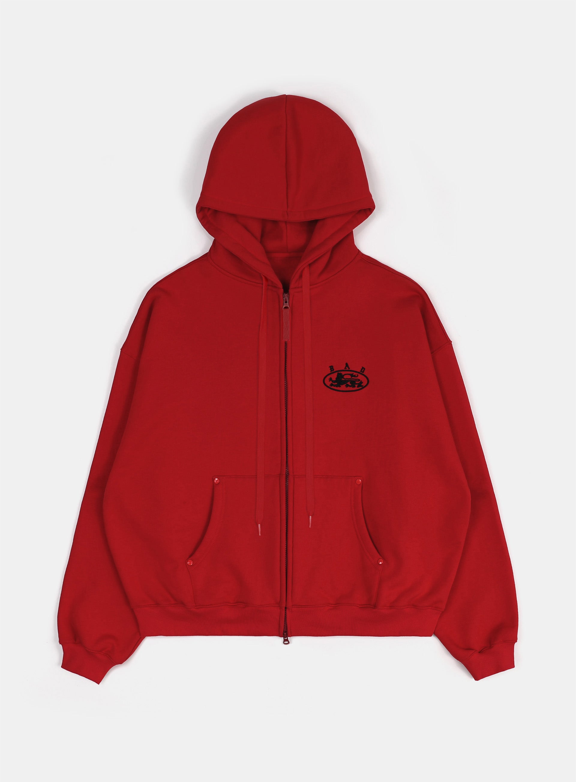 Badblood Mystic Capsule Hooded Zip-Up - Red