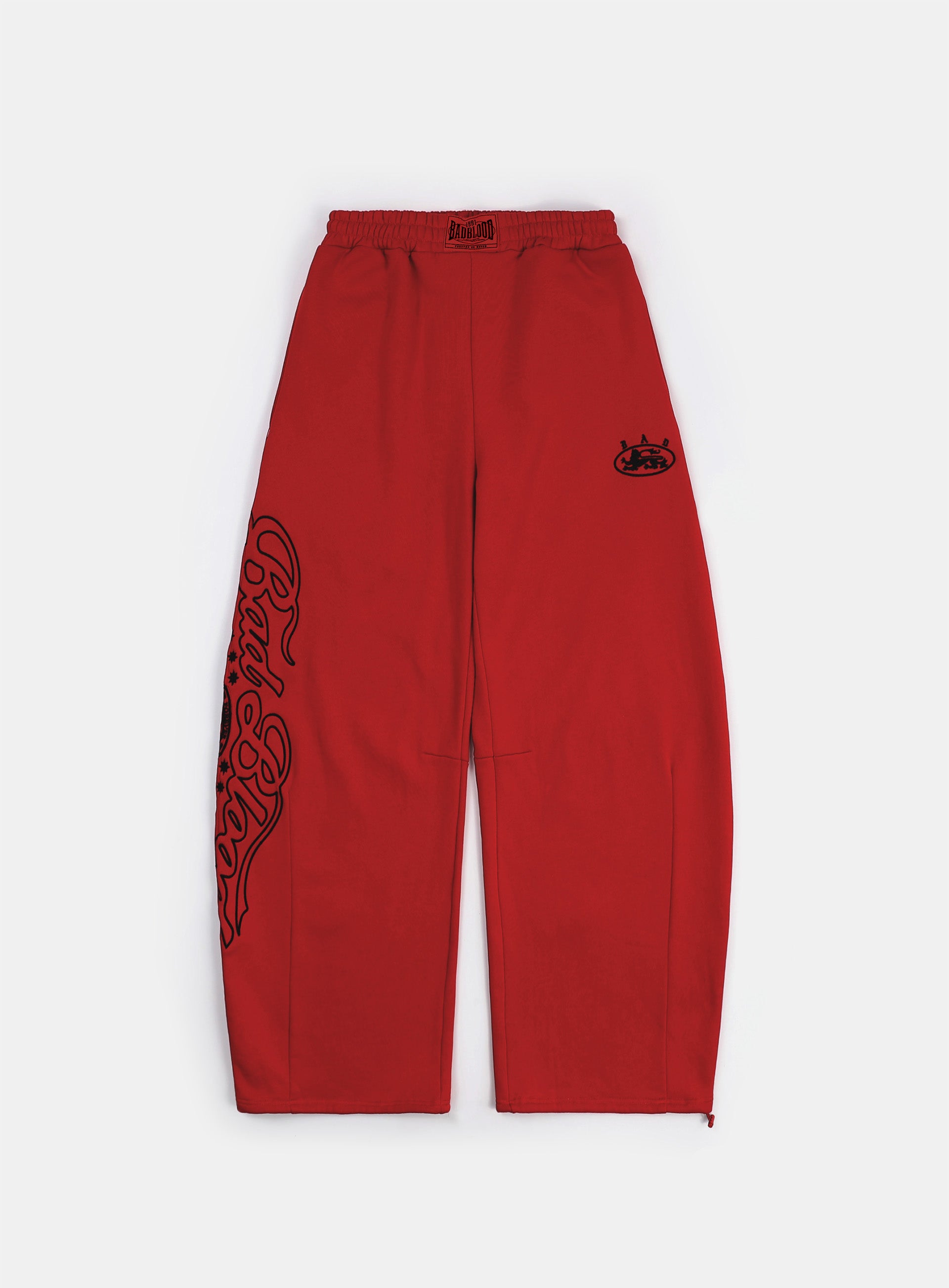 Badblood Mystic Capsule 2 Way Curved Jogger Trousers Red