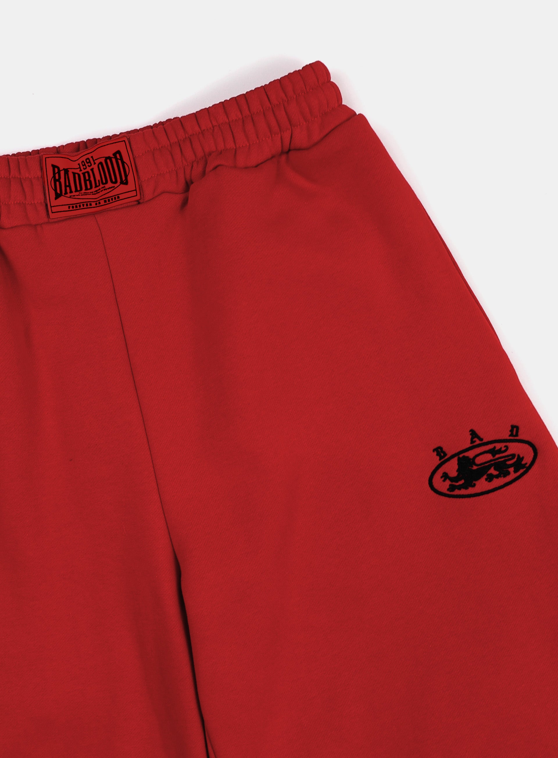 Badblood Mystic Capsule 2 Way Curved Jogger Trousers Red