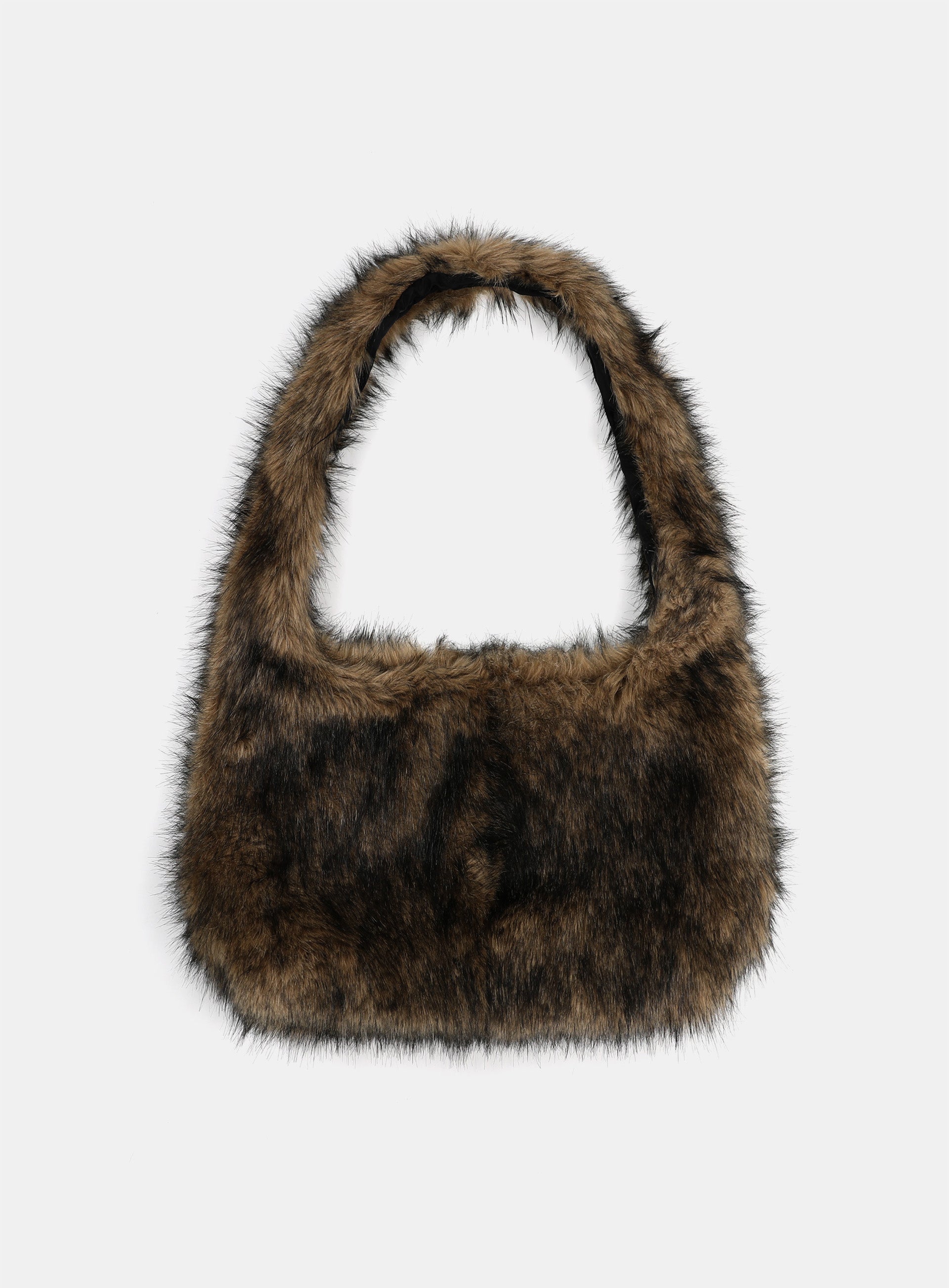 Badblood Naja Fur Shoulder Bag - Coyote