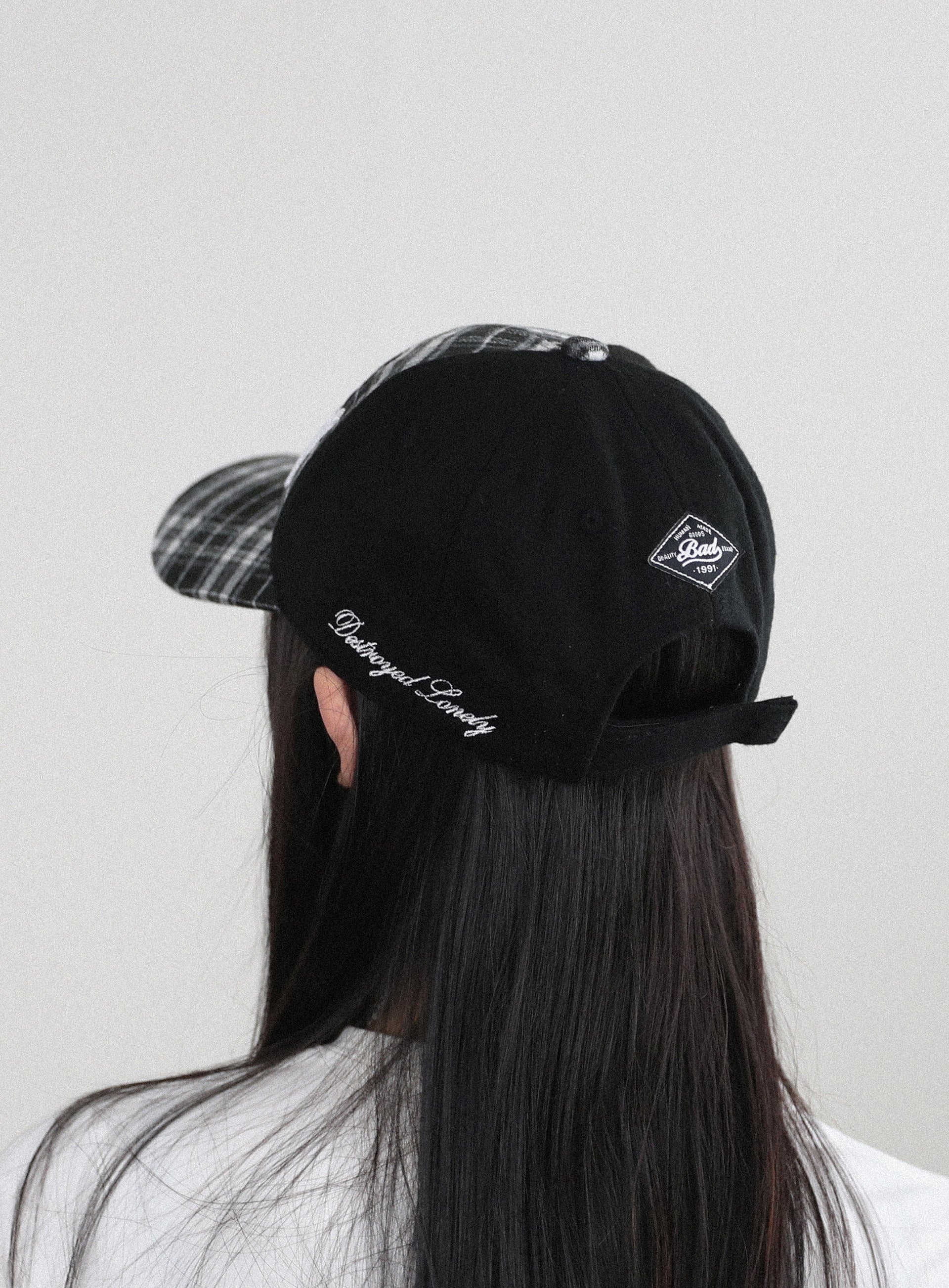 Badblood Born To Be Ball Cap - Check Black