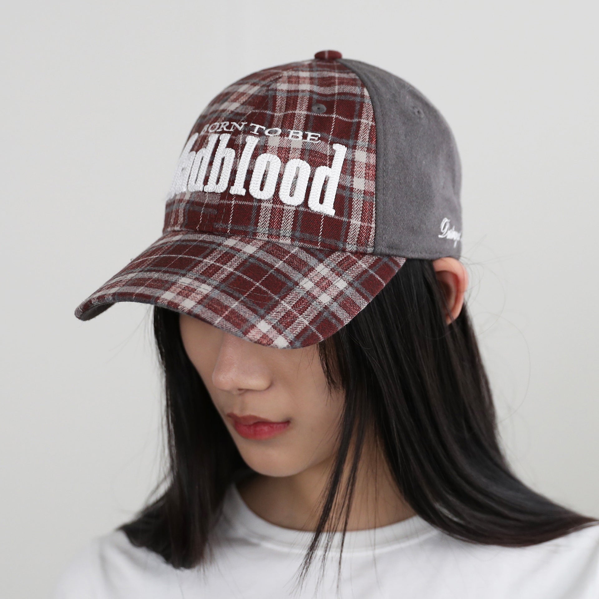 Badblood Born To Be Ball Cap - Check Red