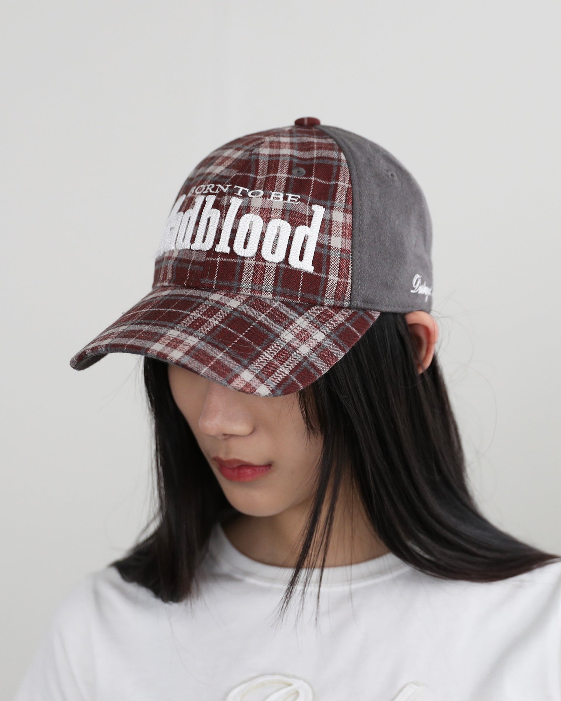 Badblood Born To Be Ball Cap - Check Red