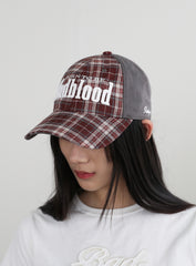 Badblood Born To Be Ball Cap - Check Red