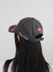 Badblood Born To Be Ball Cap - Check Red