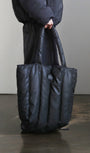 Badblood BS Reversible Leather Padded Shoulder Bag Charcoal