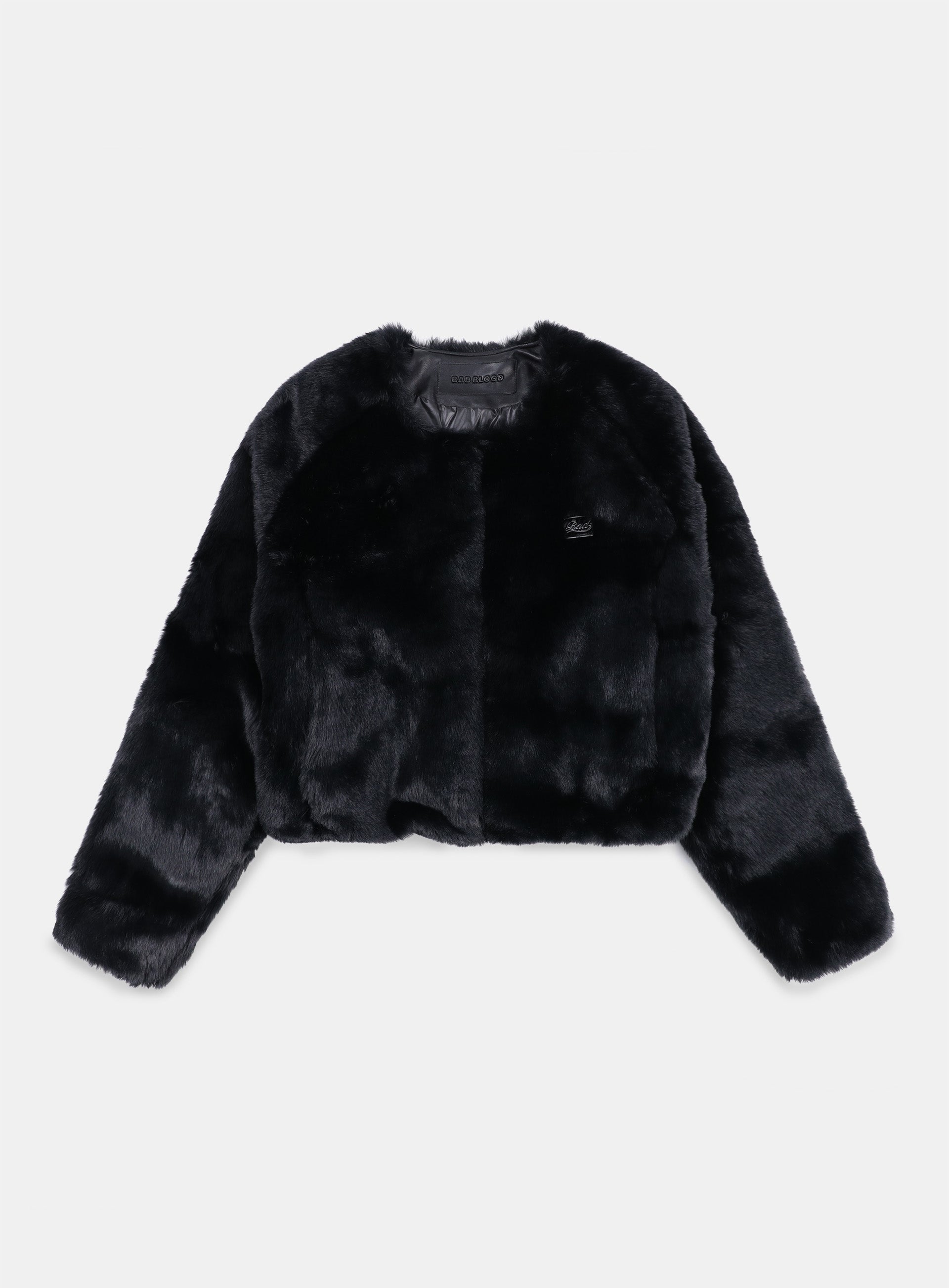 Badblood Beyond Soft Caraless Fur Jacket Black