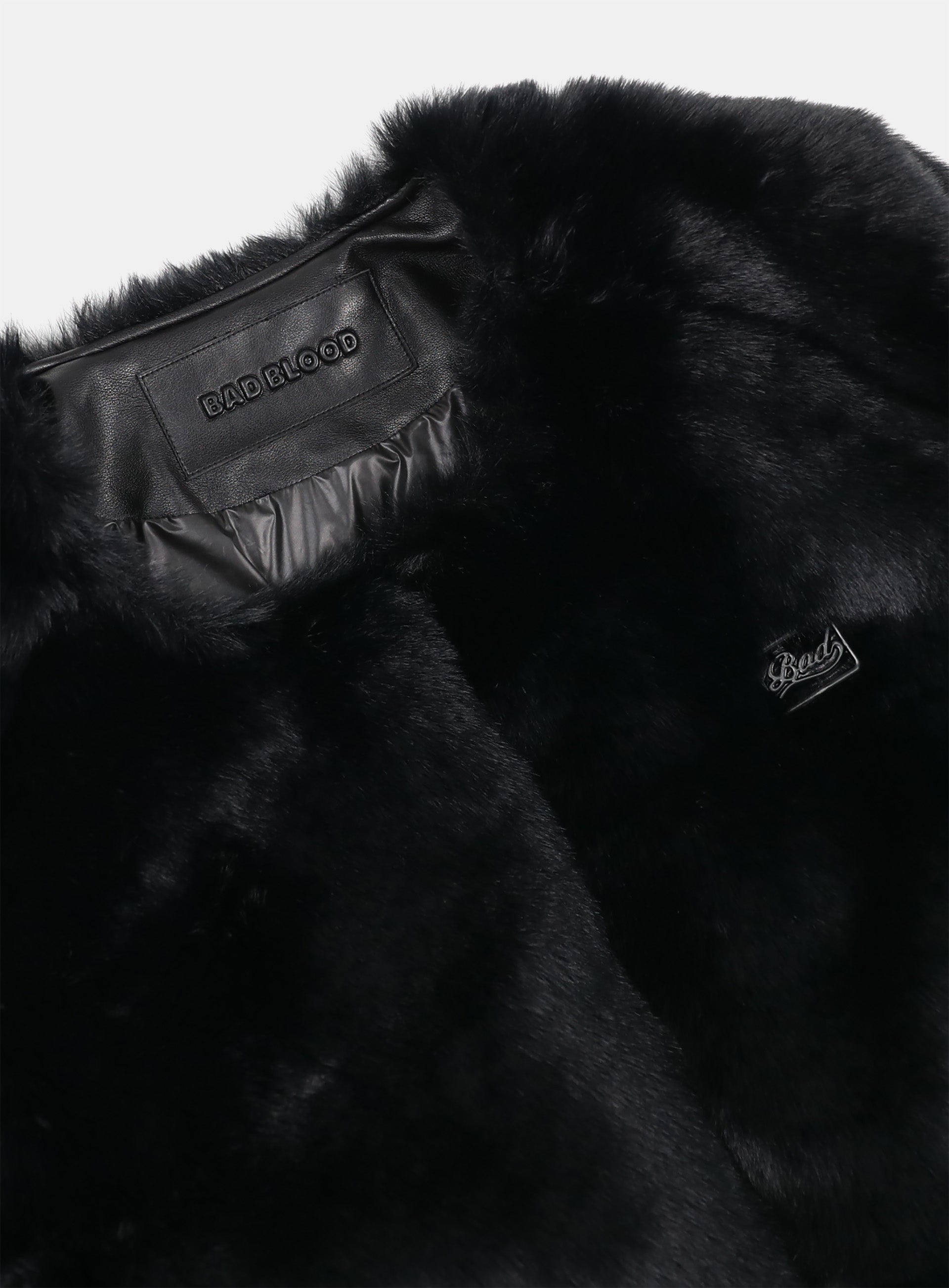 Badblood Beyond Soft Caraless Fur Jacket Black