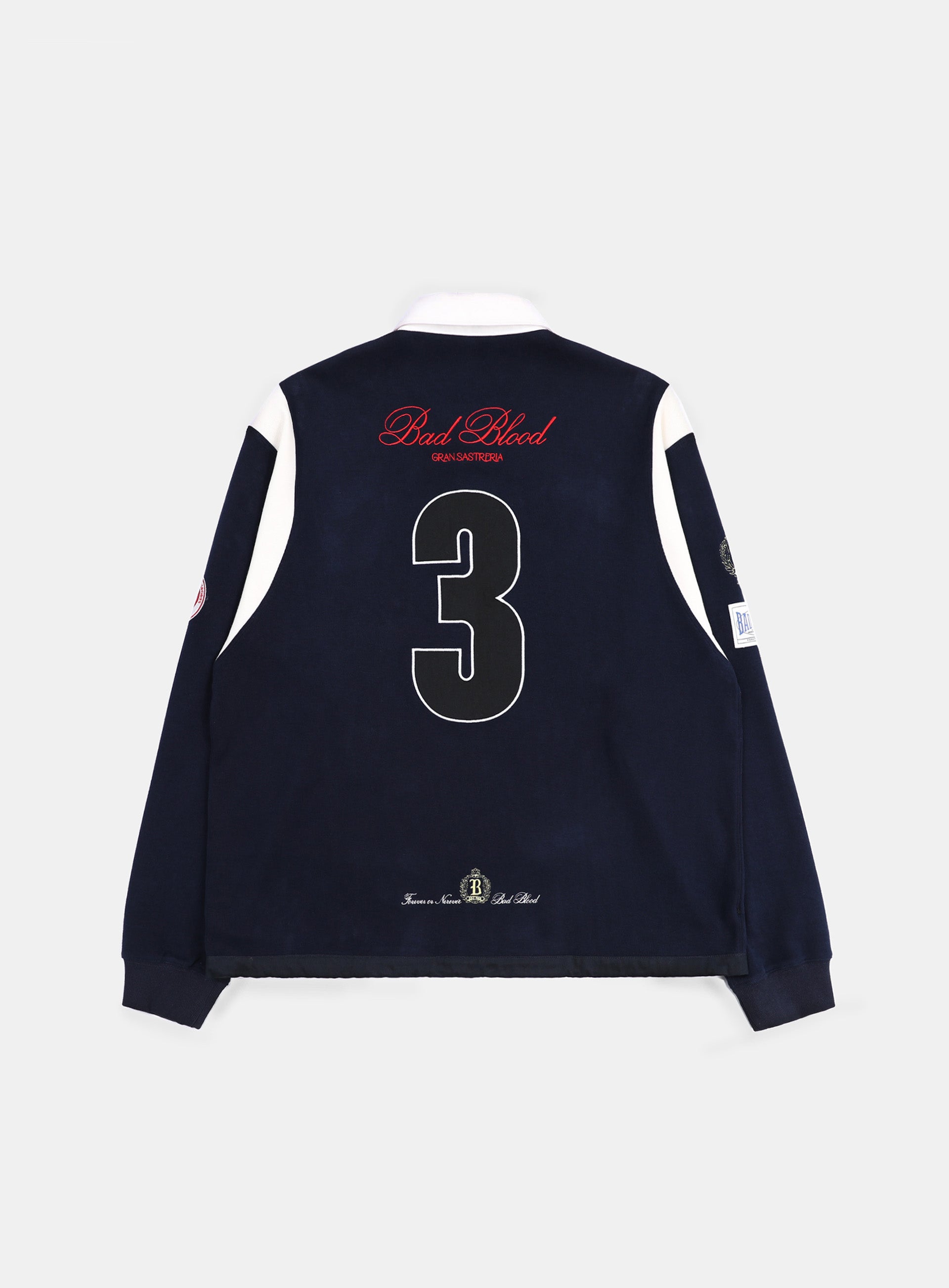 Badblood Saint Blood Rugby Shirt - Navy