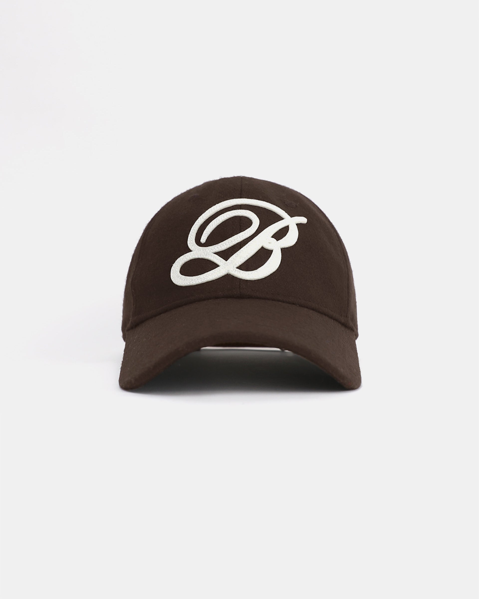 Badblood Classic B Logo Wool Ball Cap Brown