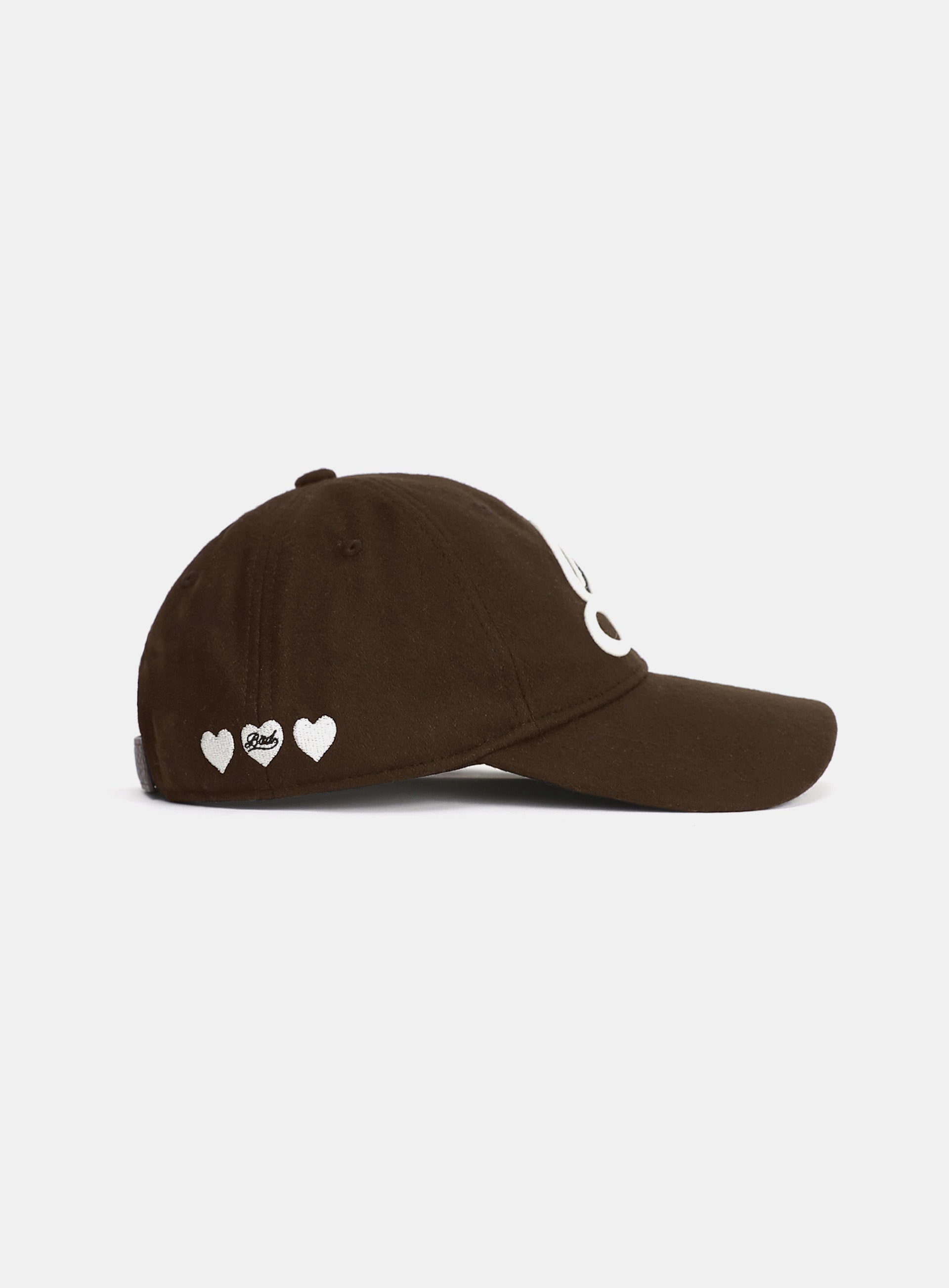Badblood Classic B Logo Wool Ball Cap Brown
