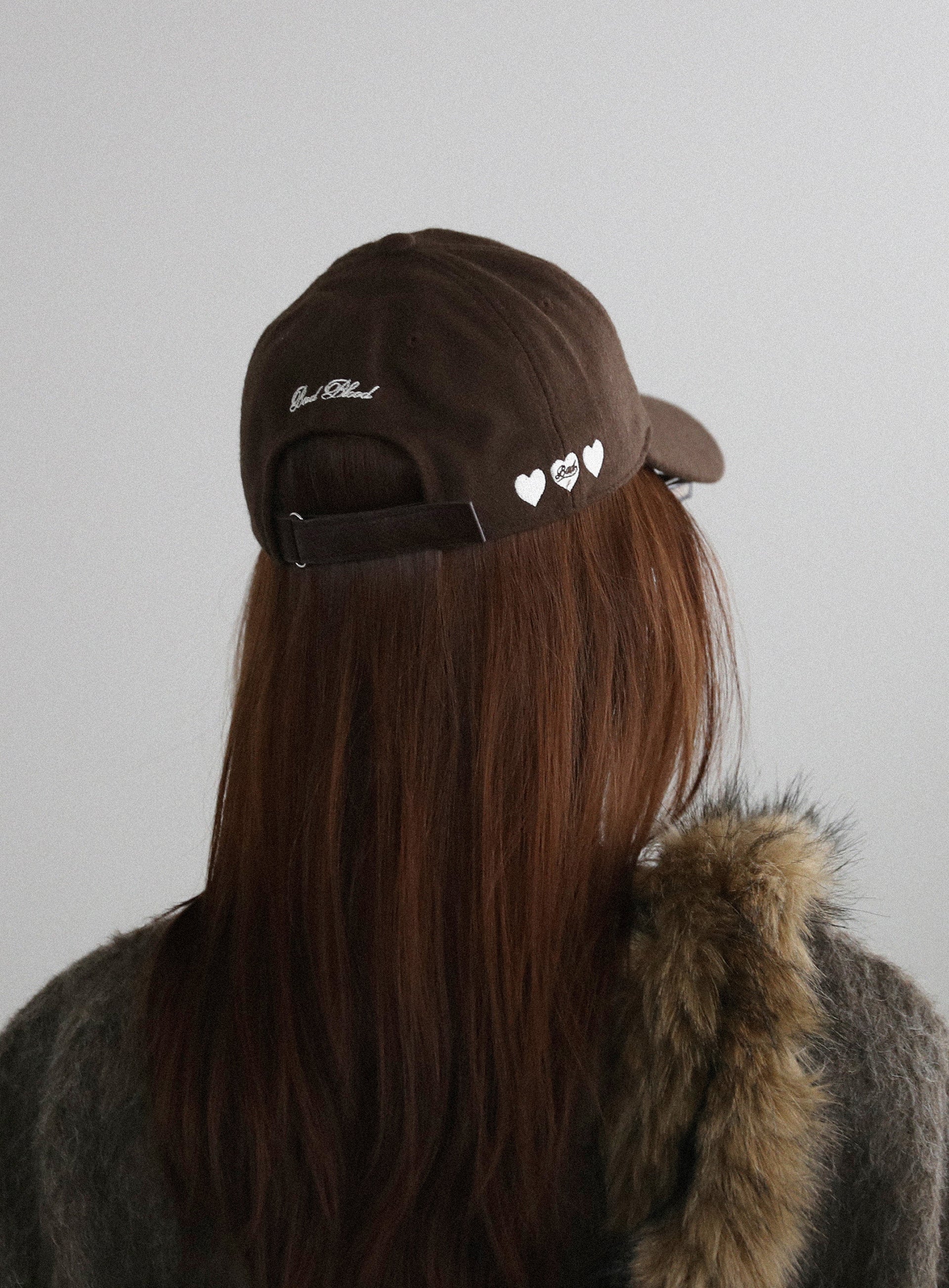 Badblood Classic B Logo Wool Ball Cap Brown
