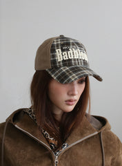 Badblood Born To Be Ball Cap - Check Brown