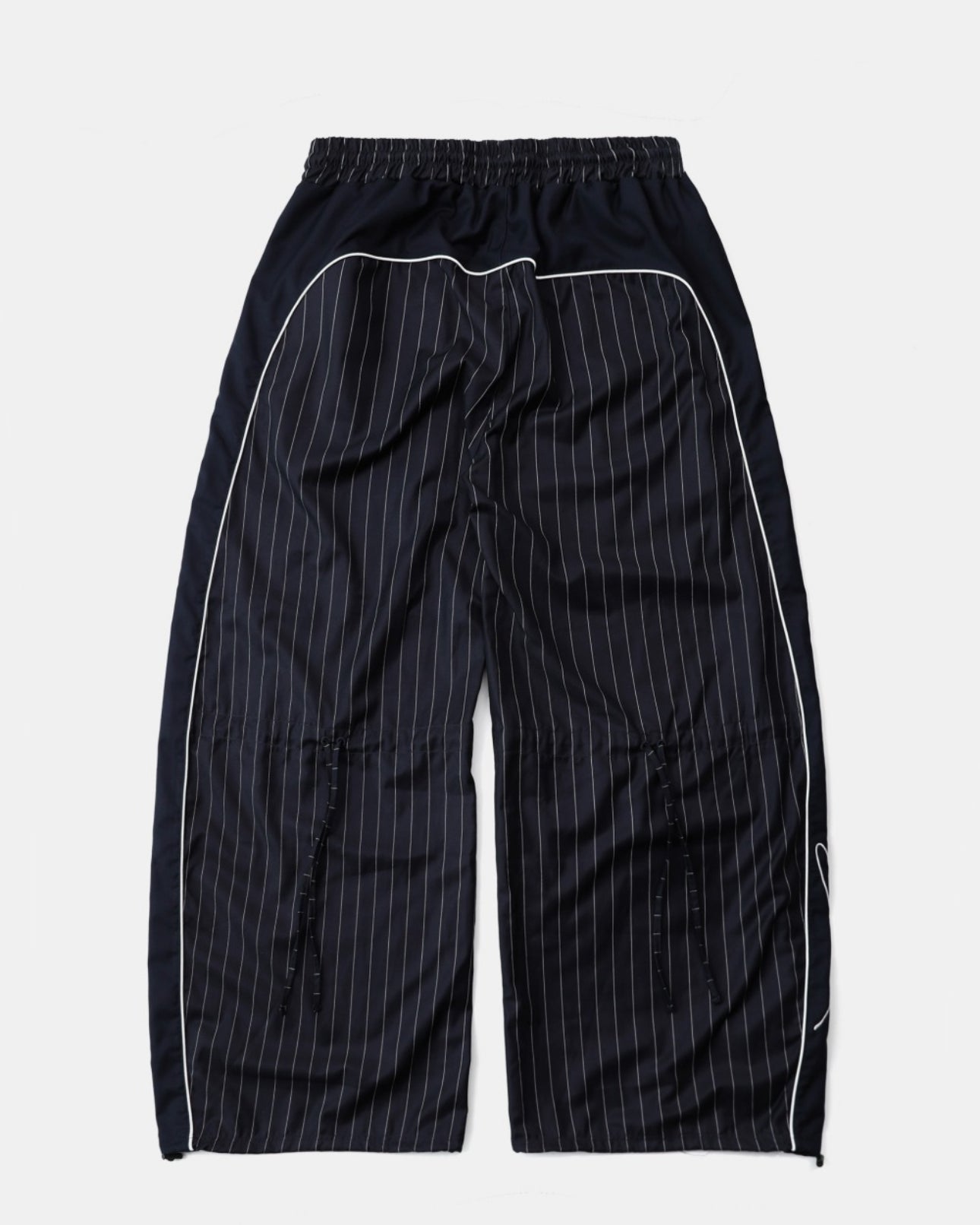 Badblood Dark Classic Pinstripe Track Pants Navy