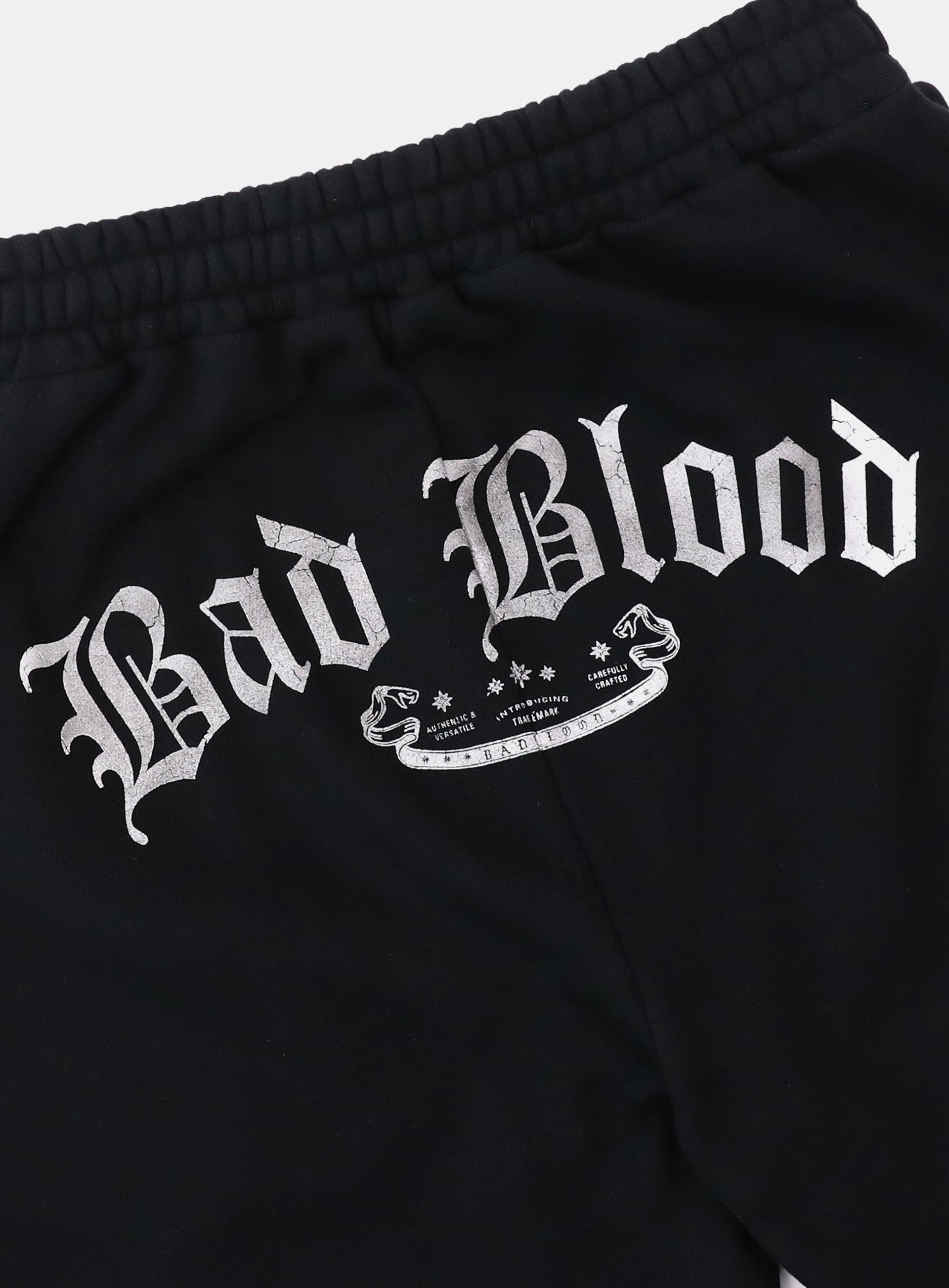 Badblood Mystic Patch Bermuda Pants - Washed Black