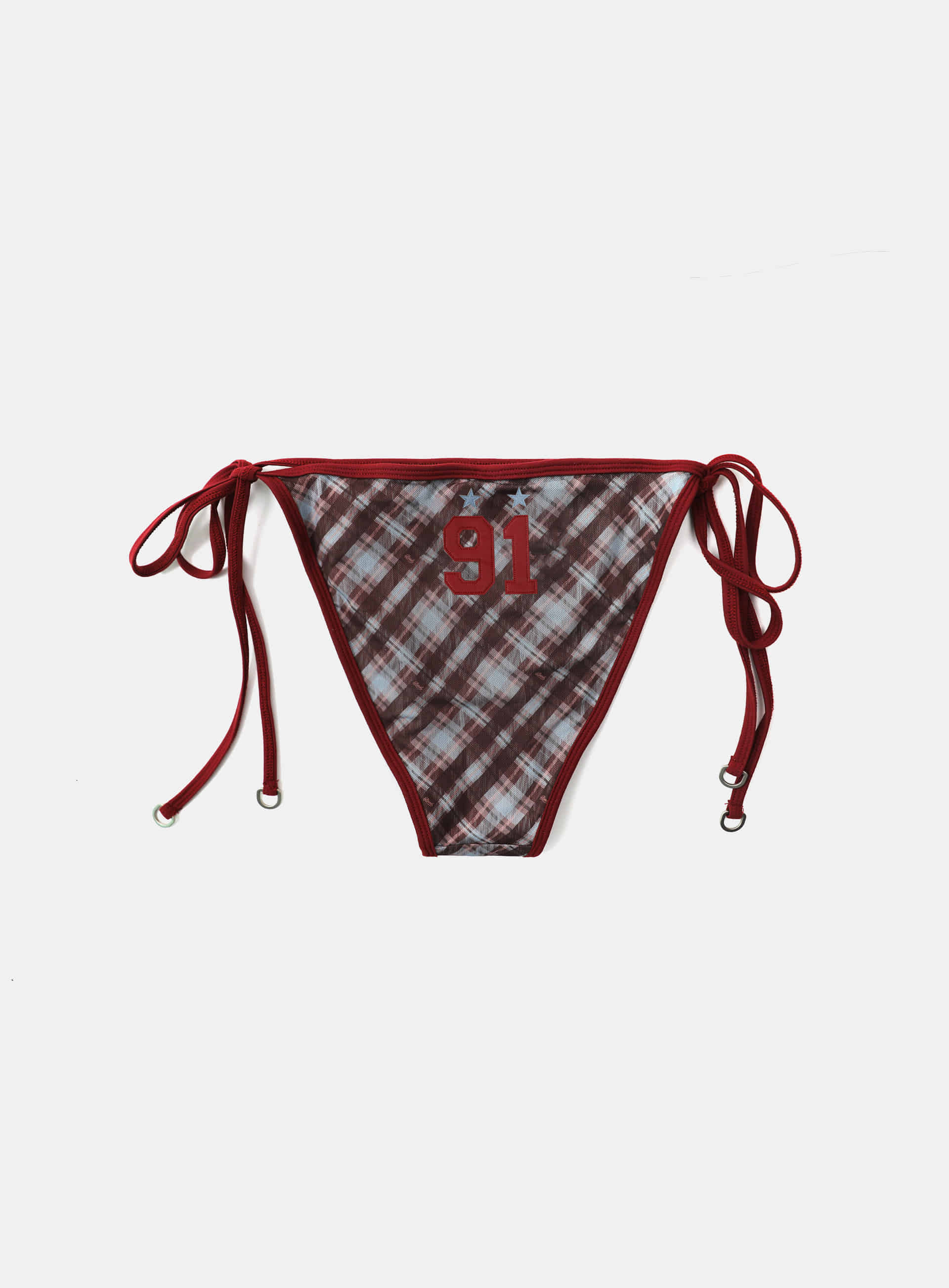 Badblood Vintage Club Bikini Set - Checked Red