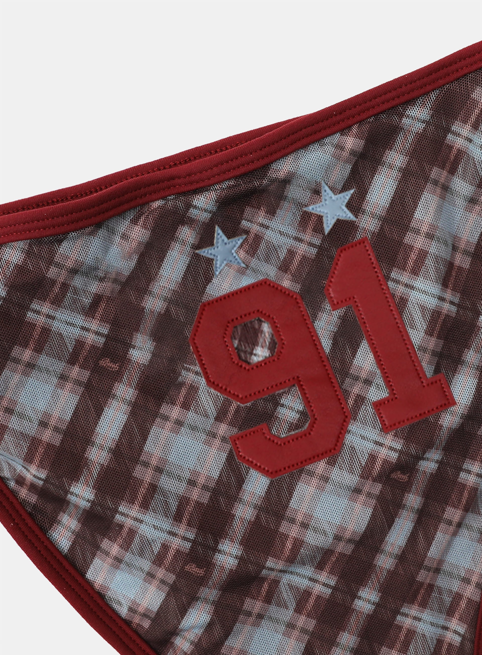 Badblood Vintage Club Bikini Set - Checked Red