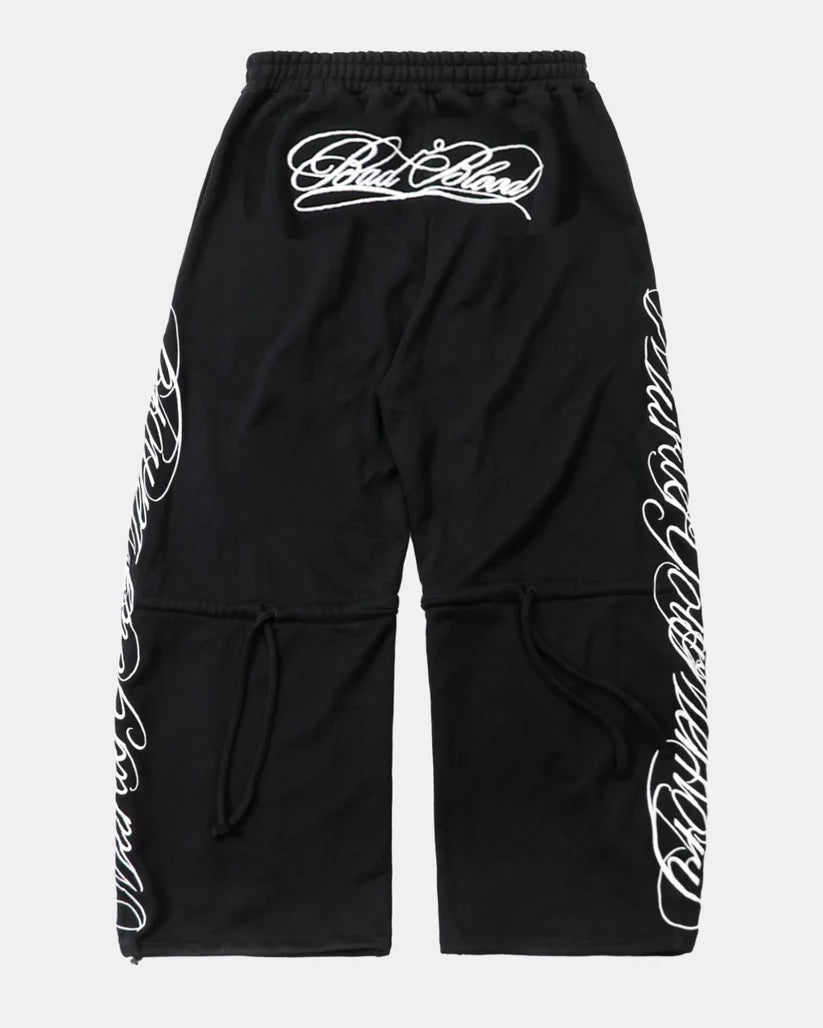 Badblood Dark Classic MYM 2-Way Curved Jogger Trousers - Black