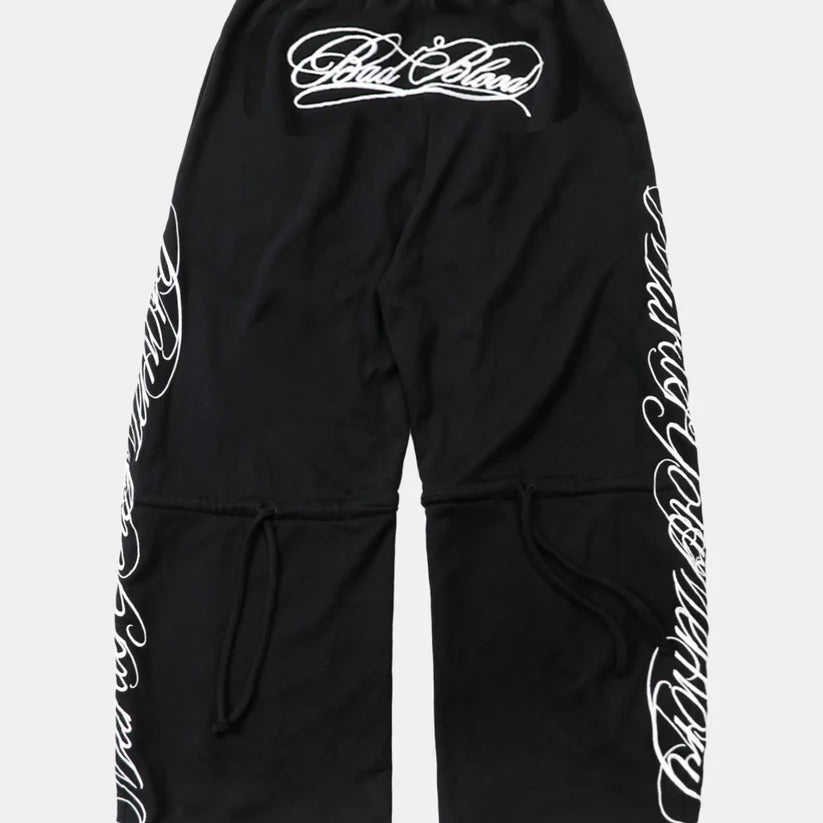 Badblood Dark Classic MYM 2-Way Curved Jogger Trousers - Black