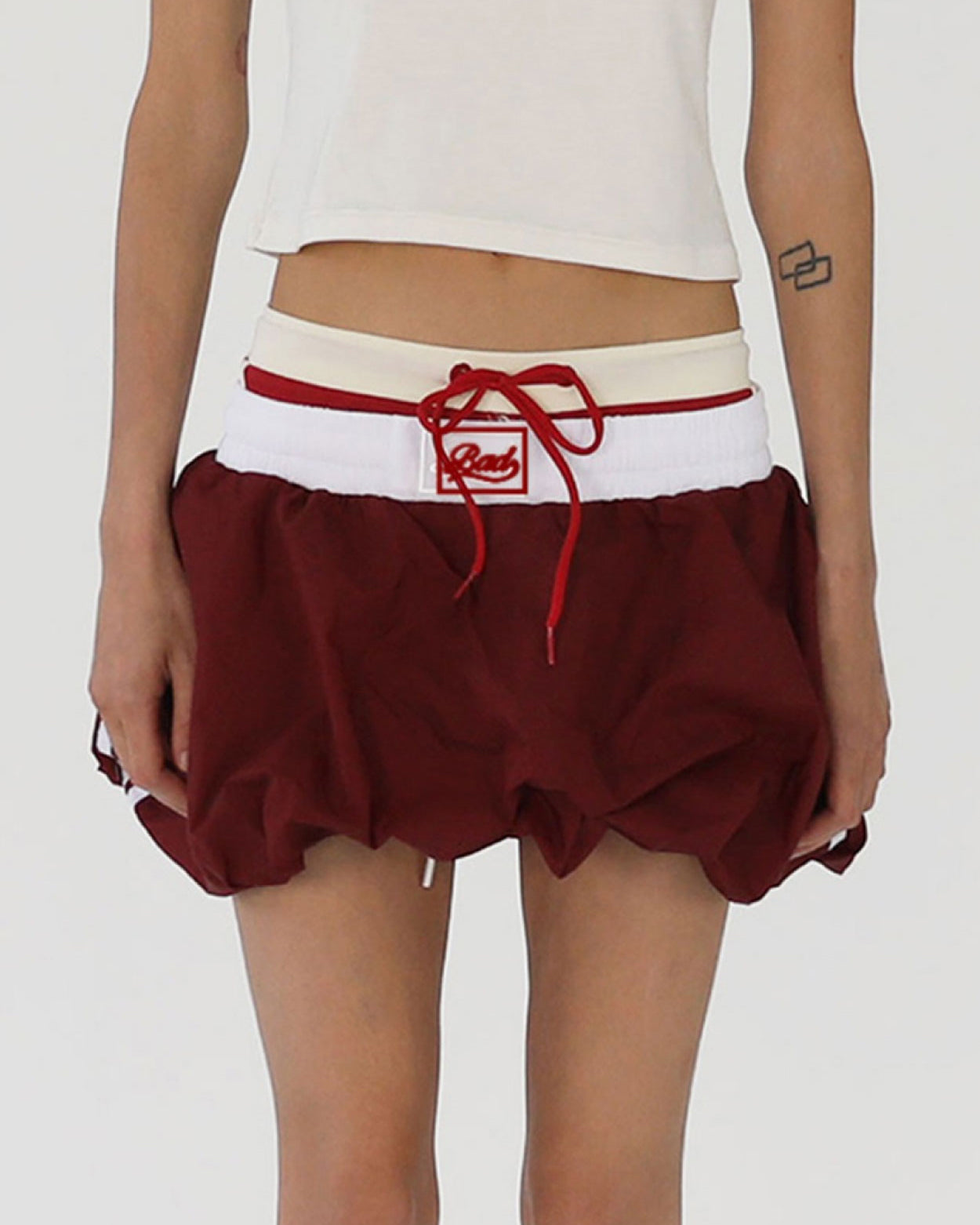 Badblood Billy Balloon Mini Skirt Red