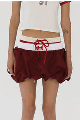 Badblood Billy Balloon Mini Skirt Red