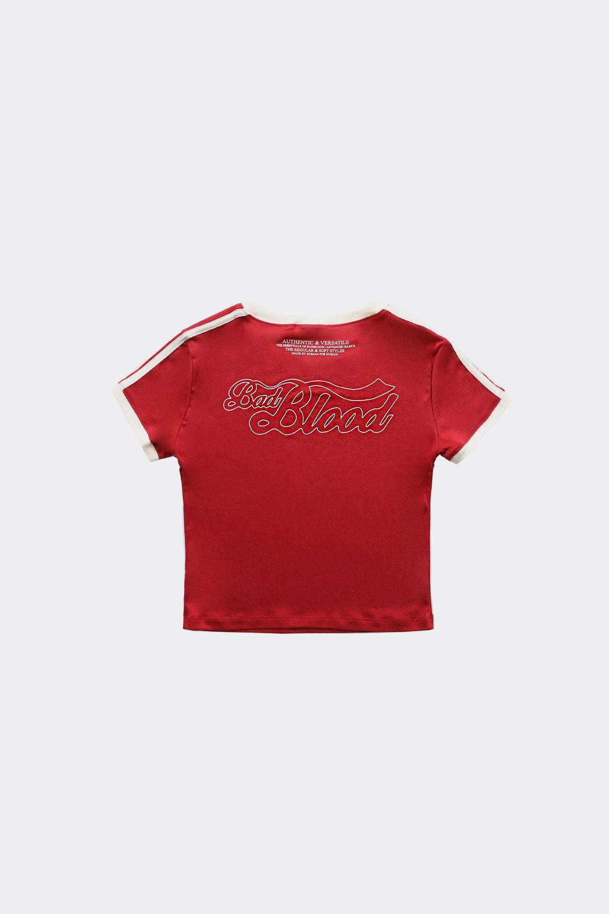 Badblood Vintage Logo Slim T-Shirt Red