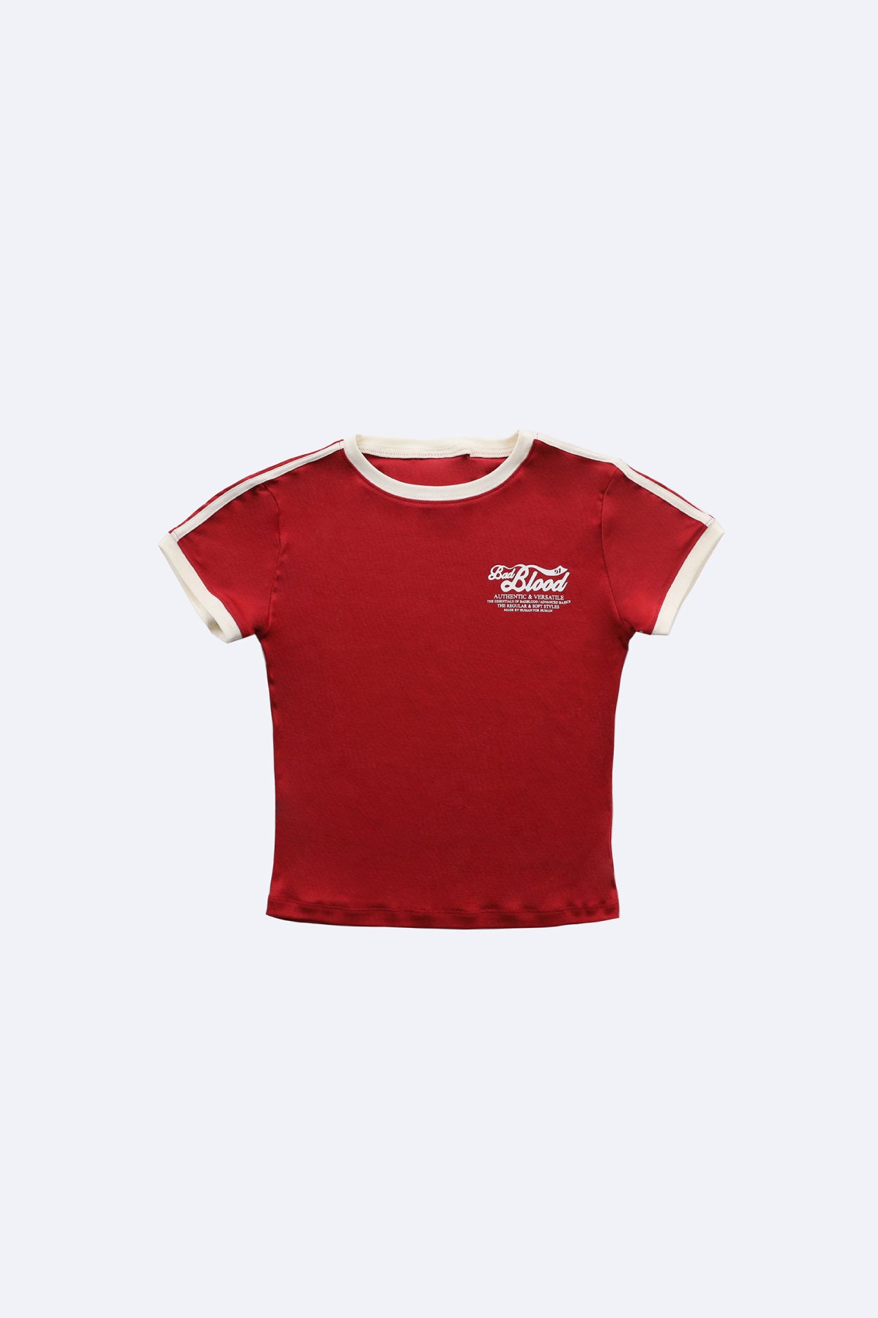 Badblood Vintage Logo Slim T-Shirt Red