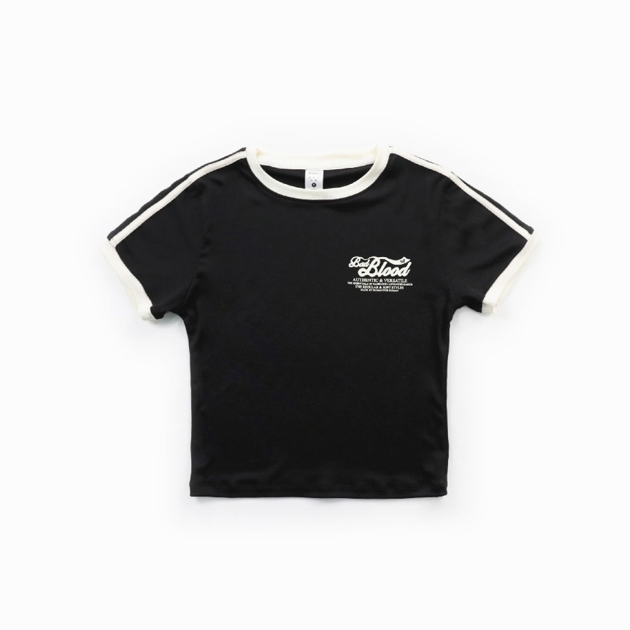 Badblood Vintage Logo Slim T-Shirt Black