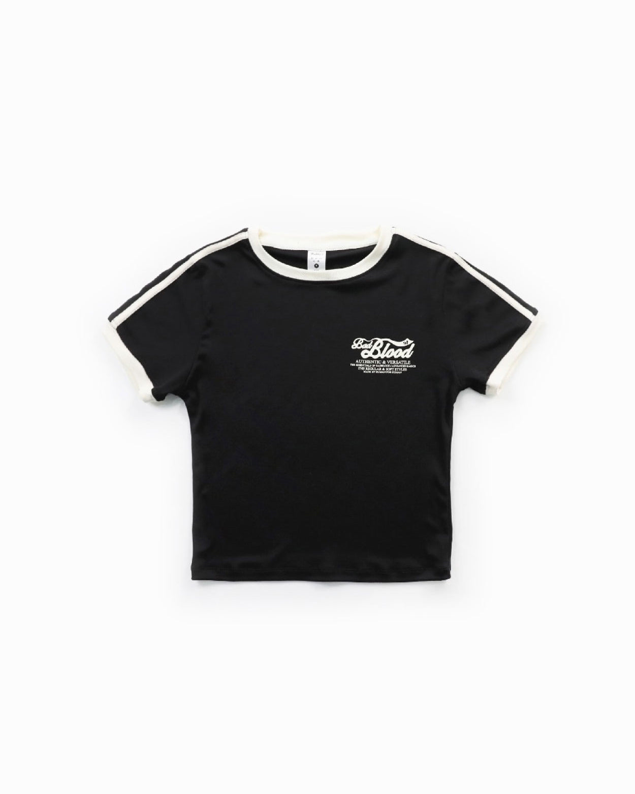 Badblood Vintage Logo Slim T-Shirt Black