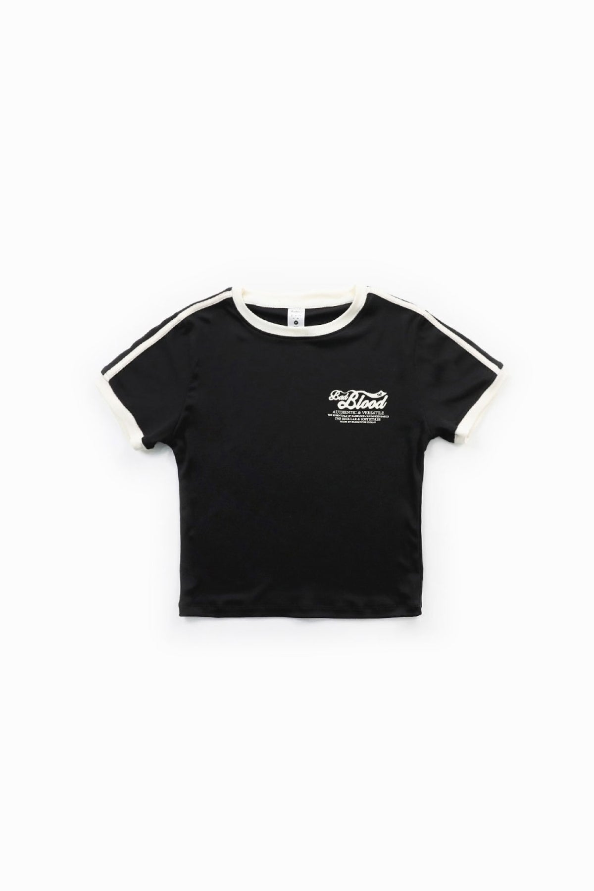 Badblood Vintage Logo Slim T-Shirt Black