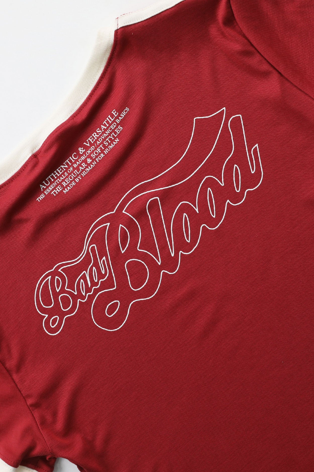 Badblood Vintage Logo Slim T-Shirt Red