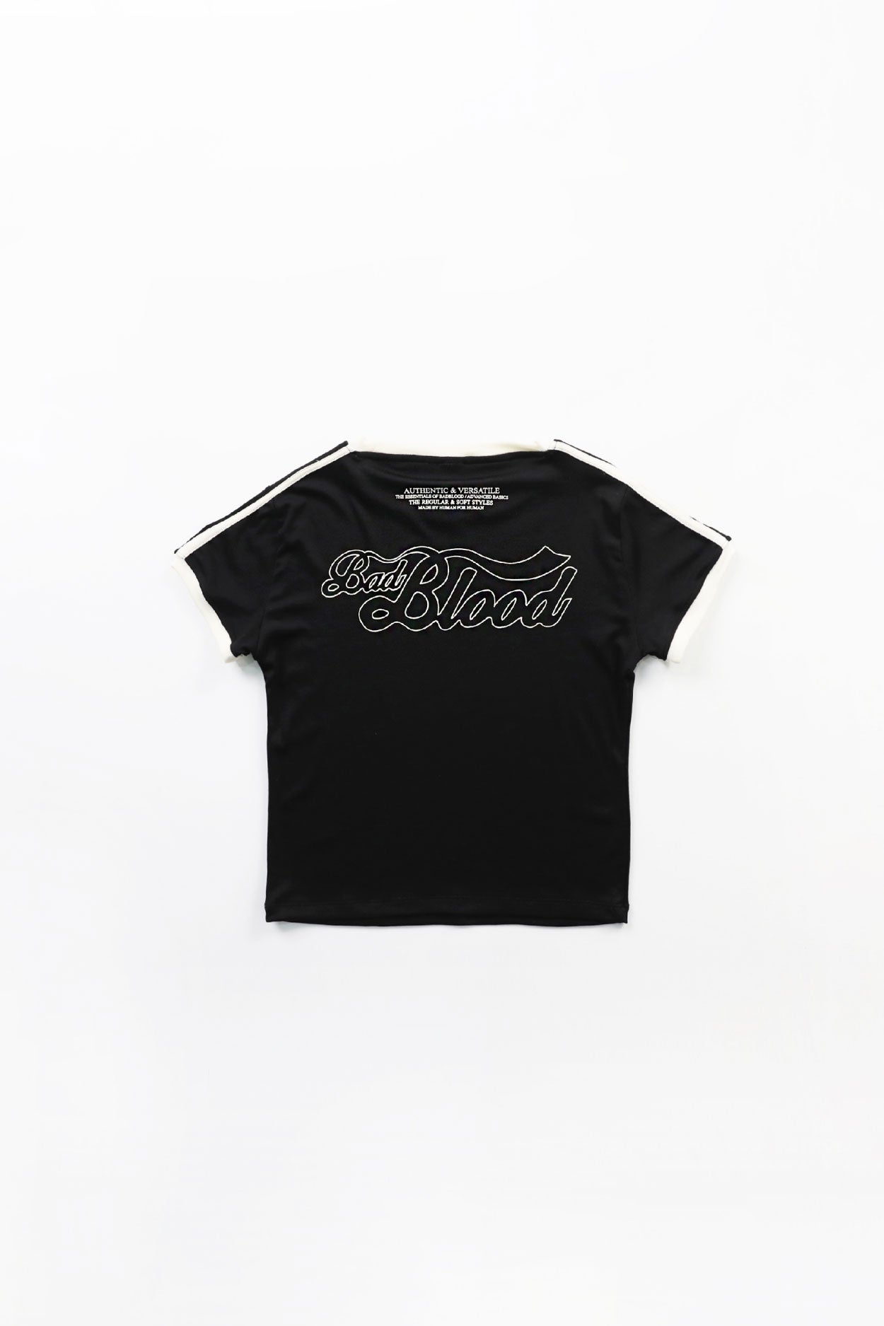 Badblood Vintage Logo Slim T-Shirt Black