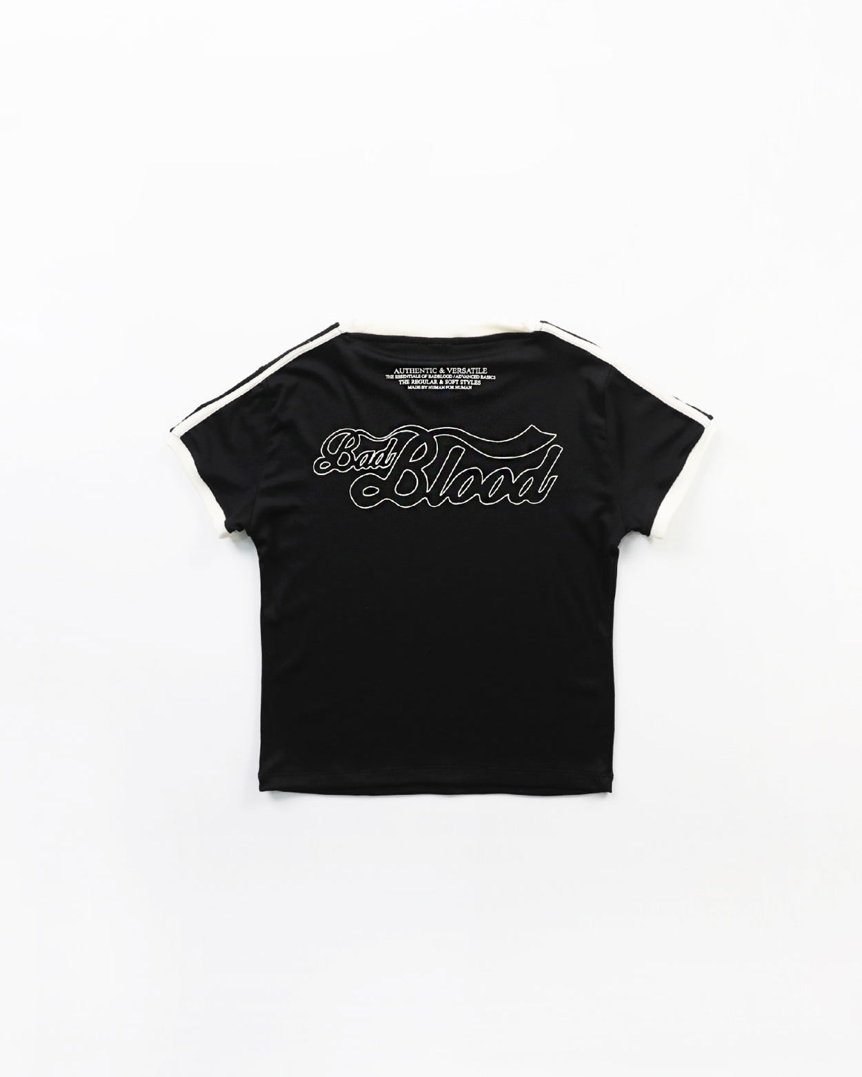 Badblood Vintage Logo Slim T-Shirt Black