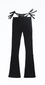 Badblood Selena Lace String Brush Cut Pants Black