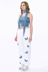 Oddoneout Butterfly sweatpants White