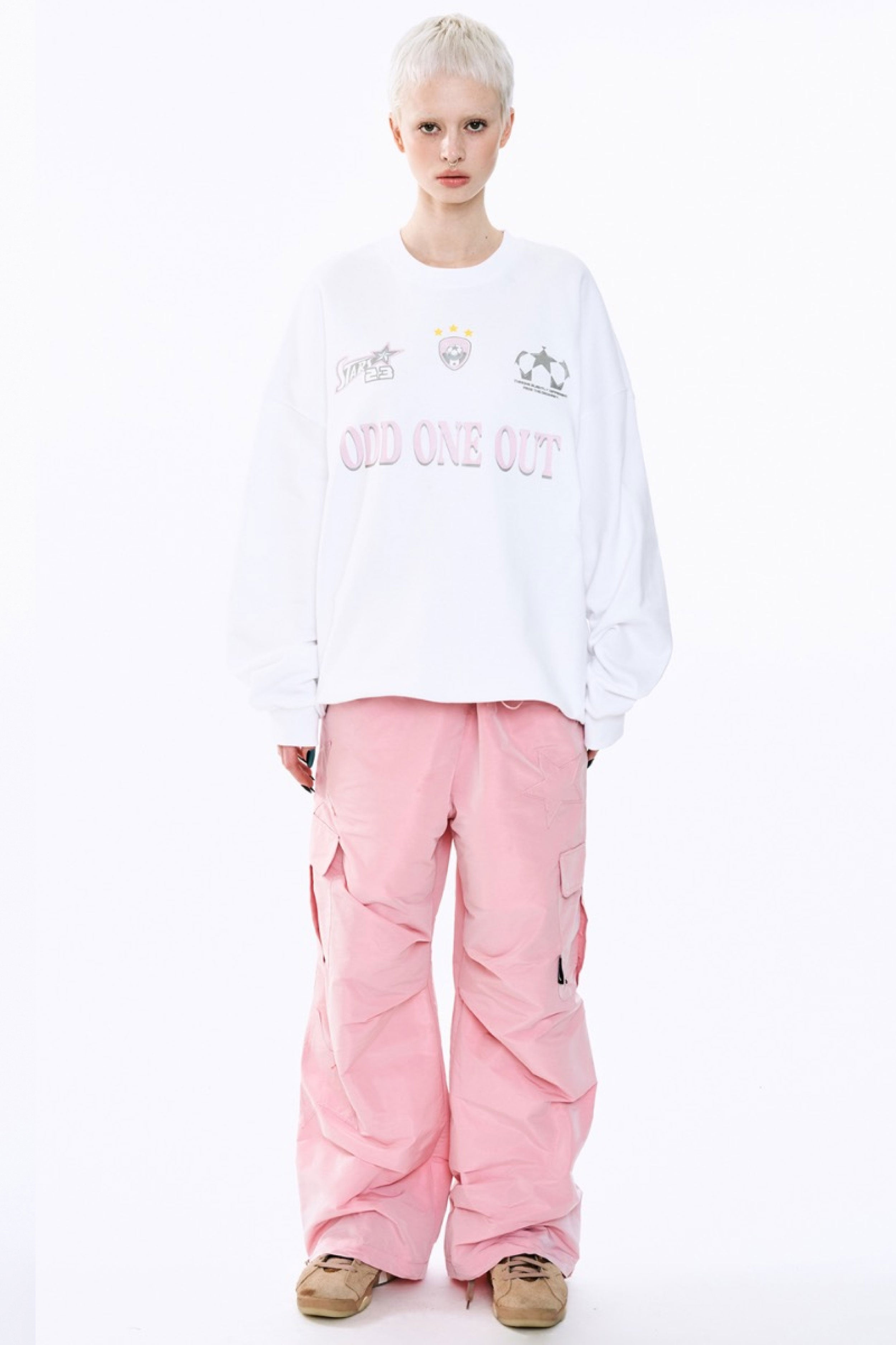 Oddoneout Star cargo pants Pink
