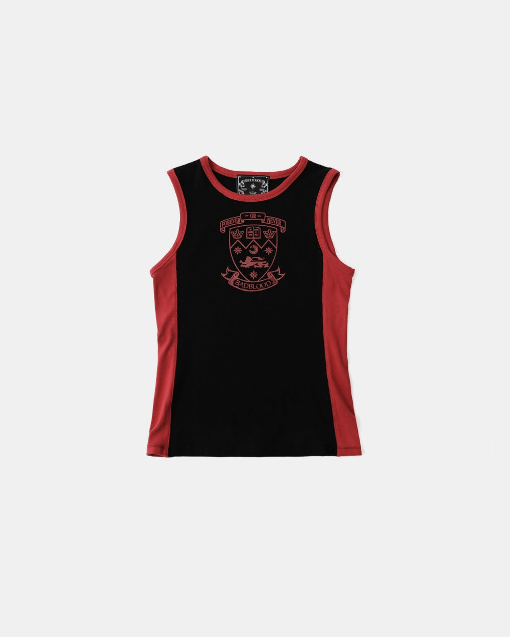 Badblood Workshop Shield Print Tank - Black/Red