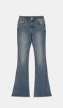 Badblood 0119 Low-rise boot cut jeans - Mid Blue