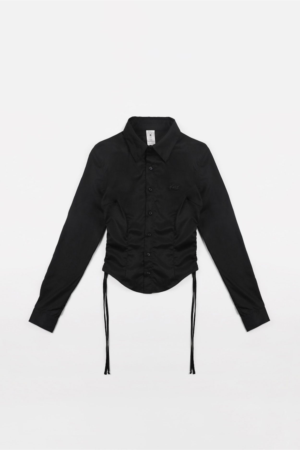 Badblood Shirring Shirt Slim Fit Black