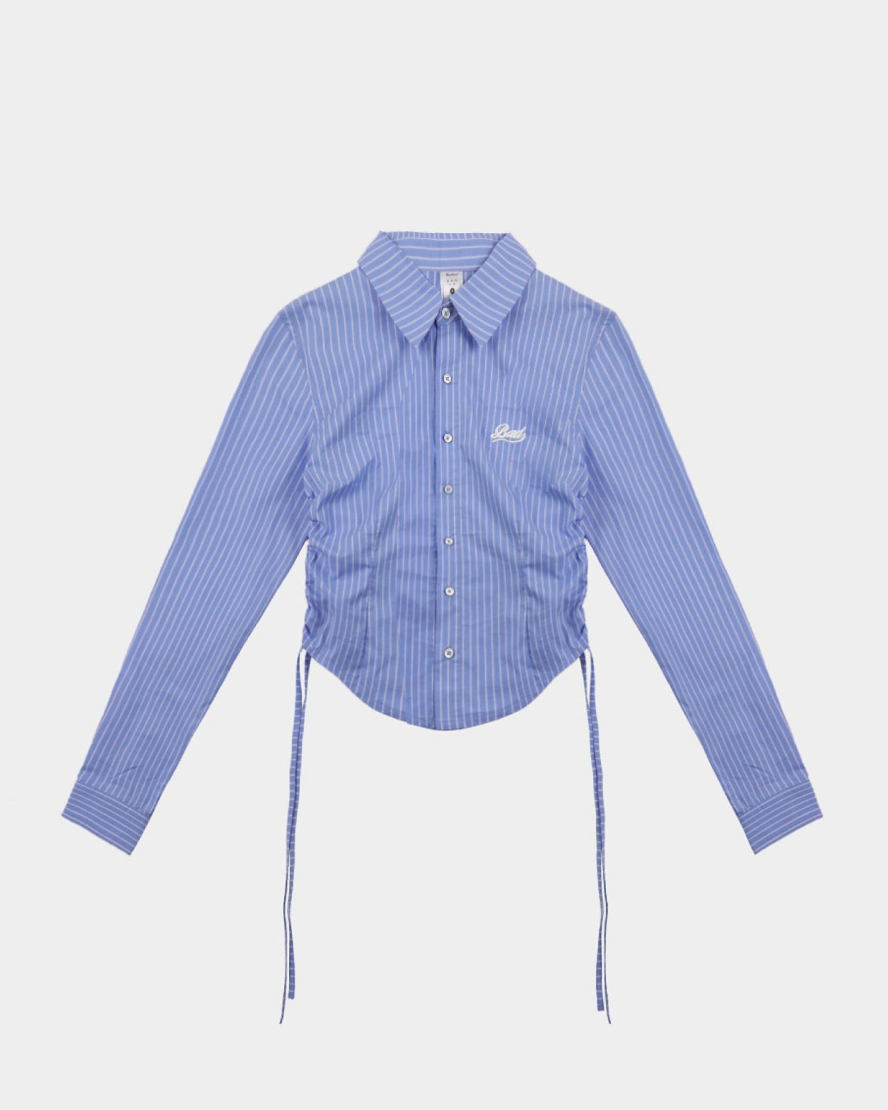 Badblood Shirring Shirt Slim Fit Blue/stripe